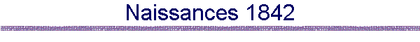 Naissances 1842